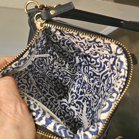 8" x 8" Scout Bag Navy Blue Taylor Wink Crossbody Shoulder Bag zippered - Picture 7 of 9